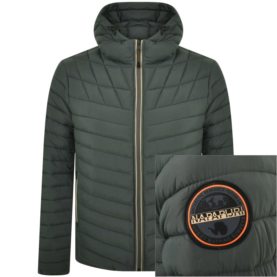 Napapijri coat green cheap